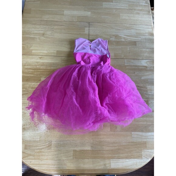 Disney Store Fancy Nancy Leotard Tutu Dance Tulle Girls 7/8 Pink Flowers - Picture 3 of 7